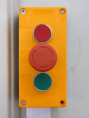 Image showing Switch for factory door