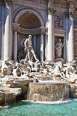 Image showing Fontana di Trevi - Rome, italy