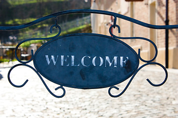 Image showing Welcome