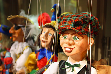 Image showing Traditional puppets - the young boy