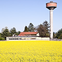 Image showing Country and water tower