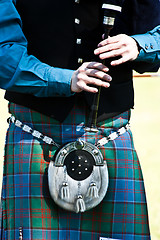 Image showing Scottish bagpipe