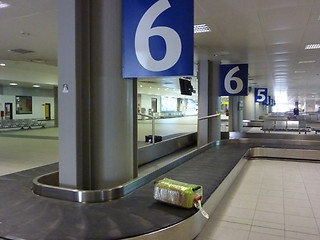 Image showing Luggage on babbage belt