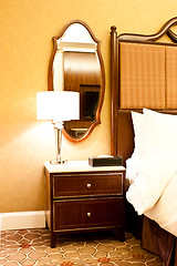 Image showing Luxury hotel bedroom