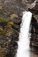 Image showing Alpine waterfalls