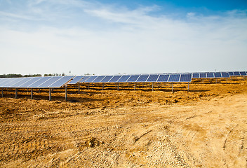 Image showing Solar panel plant