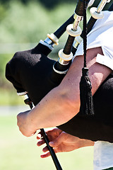 Image showing Scottish bagpipe