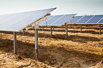 Image showing Solar panel plant