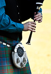 Image showing Scottish bagpipe