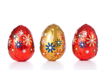 Image showing chocolate easter eggs