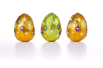 Image showing chocolate easter eggs