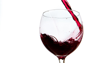 Image showing pouring red wine 