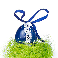 Image showing easter egg in grass