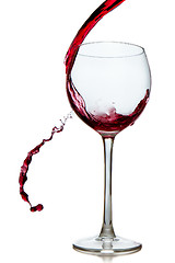 Image showing pouring red wine 