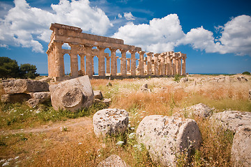 Image showing Greek temple in Selinunte