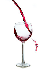 Image showing pouring red wine 