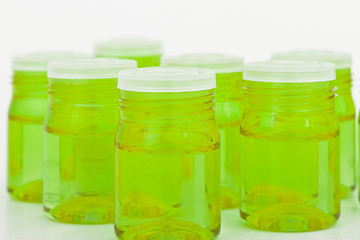 Image showing cosmetic glass containers