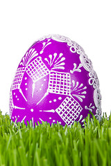 Image showing easter egg in grass