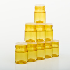 Image showing cosmetic glass containers