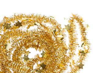 Image showing golden tinsel