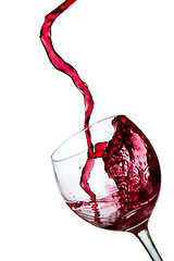 Image showing pouring red wine 