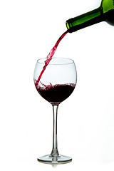 Image showing pouring red wine 