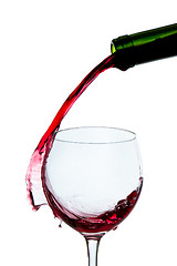 Image showing pouring red wine 