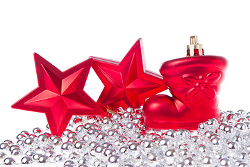 Image showing christmas decoration with tinsel