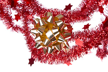 Image showing red tinsel