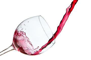 Image showing pouring red wine 