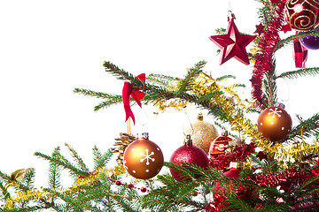 Image showing decorated christmas tree