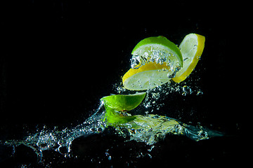 Image showing fruit splash