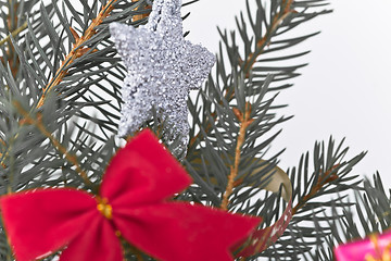 Image showing Christmas tree decorated