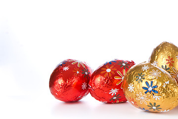 Image showing chocolate easter eggs