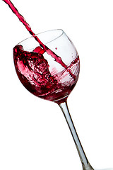 Image showing pouring red wine 