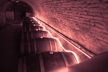 Image showing wine barrels