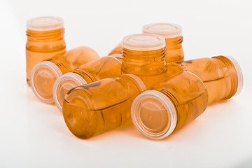 Image showing cosmetic glass containers