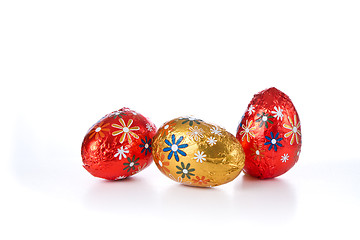 Image showing chocolate easter eggs