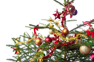 Image showing decorated christmas tree