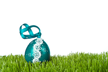 Image showing easter egg in grass