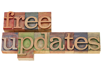 Image showing free updates