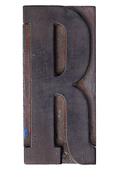 Image showing antique letter R