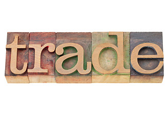 Image showing trade world in letterpress type