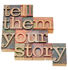 Image showing tell them your story