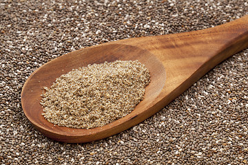 Image showing ground chia seeds