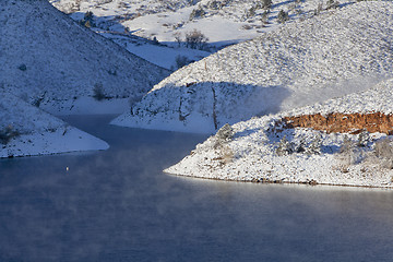 Image showing mountain lake in winter