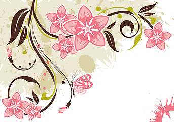 Image showing Floral background