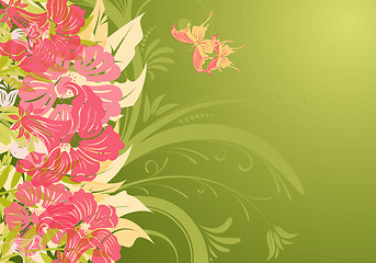 Image showing Floral background