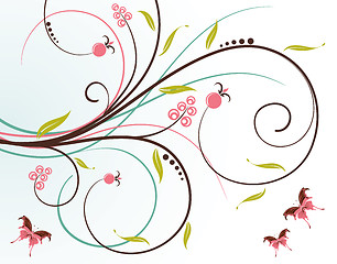 Image showing Floral background