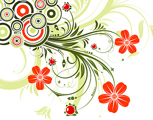 Image showing Floral background